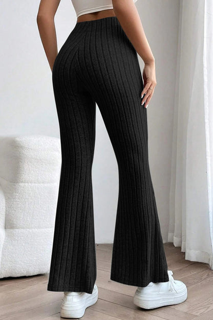 Bae Ribbed High Waist Flare Pants