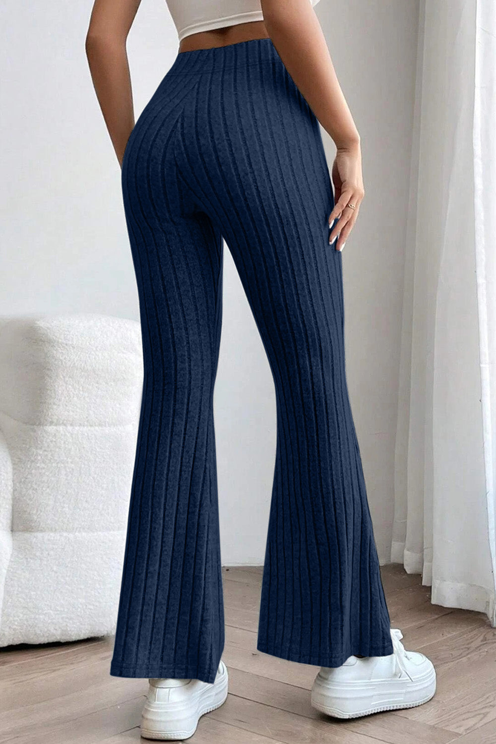 Bae Ribbed High Waist Flare Pants