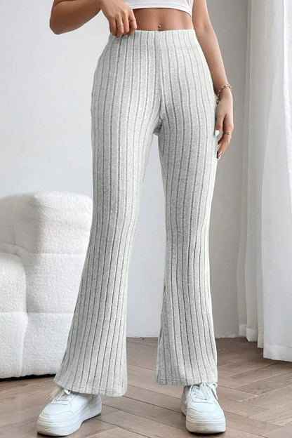 Bae Ribbed High Waist Flare Pants