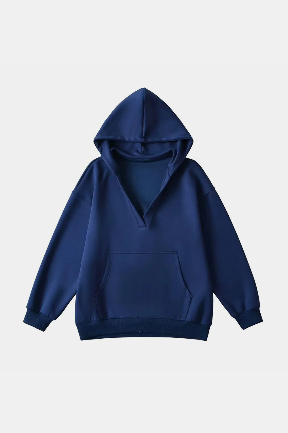 V-Neck Oversized Hoodie