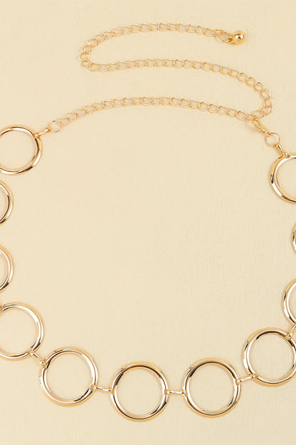 Circle Ring Chain Belt