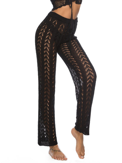 High Waist Sheer Woven Pants