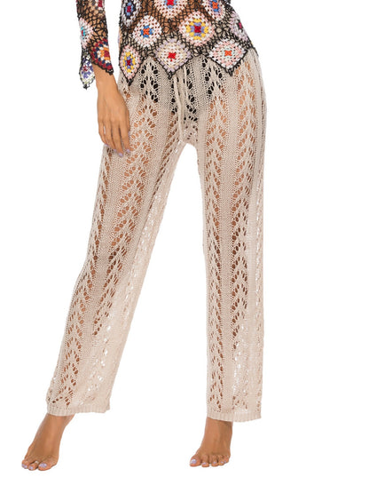 High Waist Sheer Woven Pants