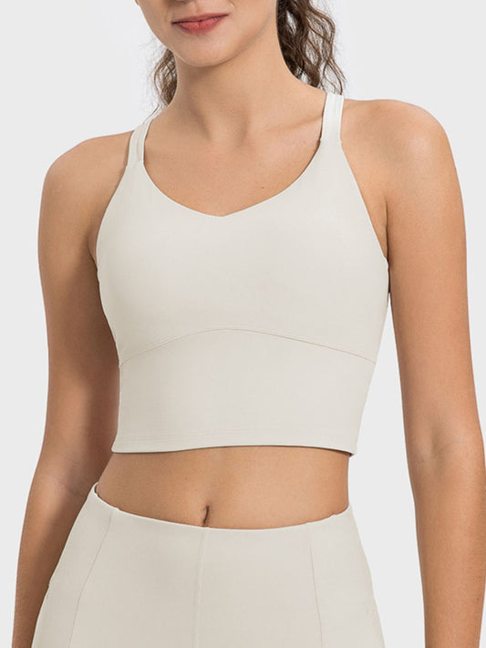 Crisscross Round Neck Active Tank