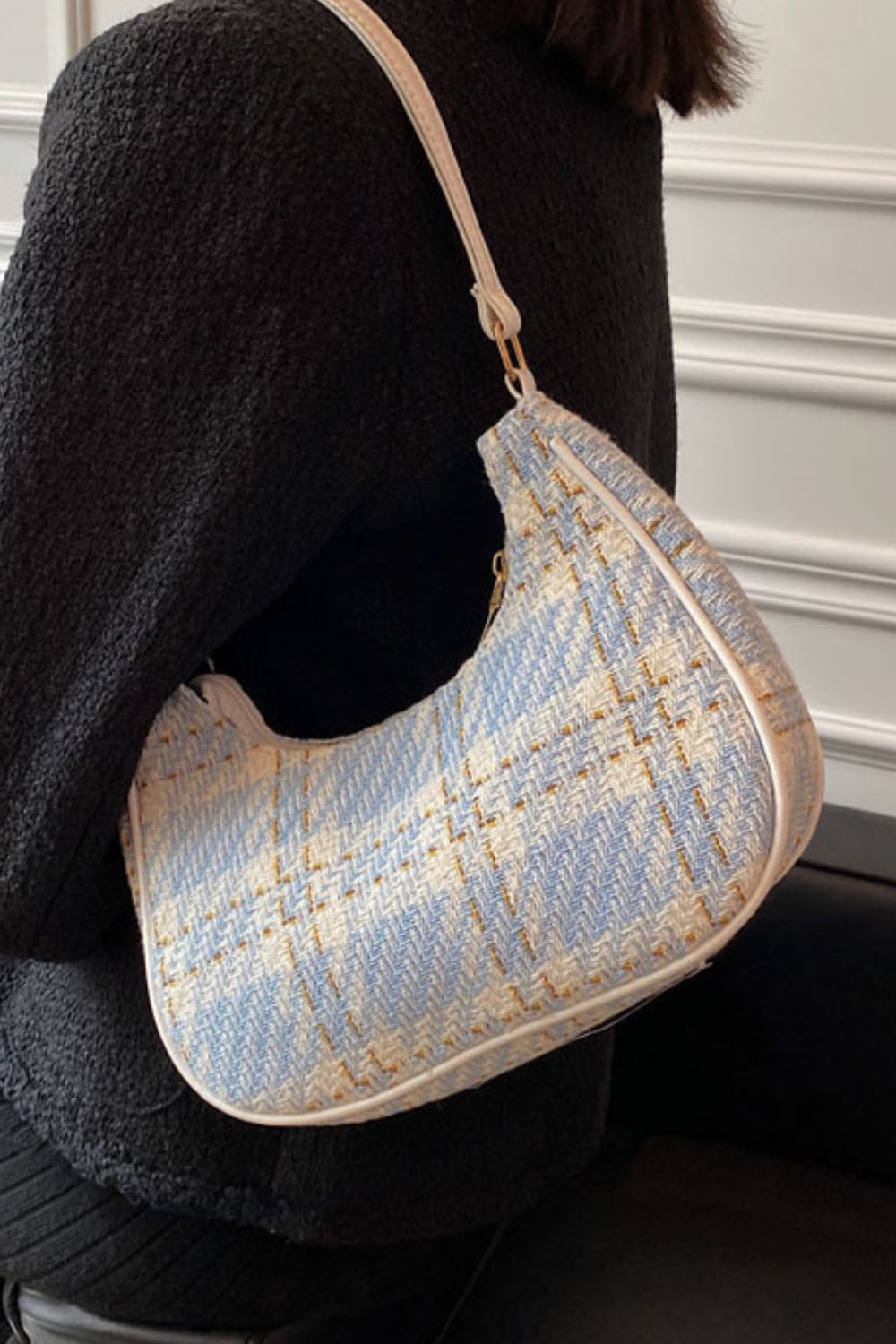 Plaid Shoulder Bag