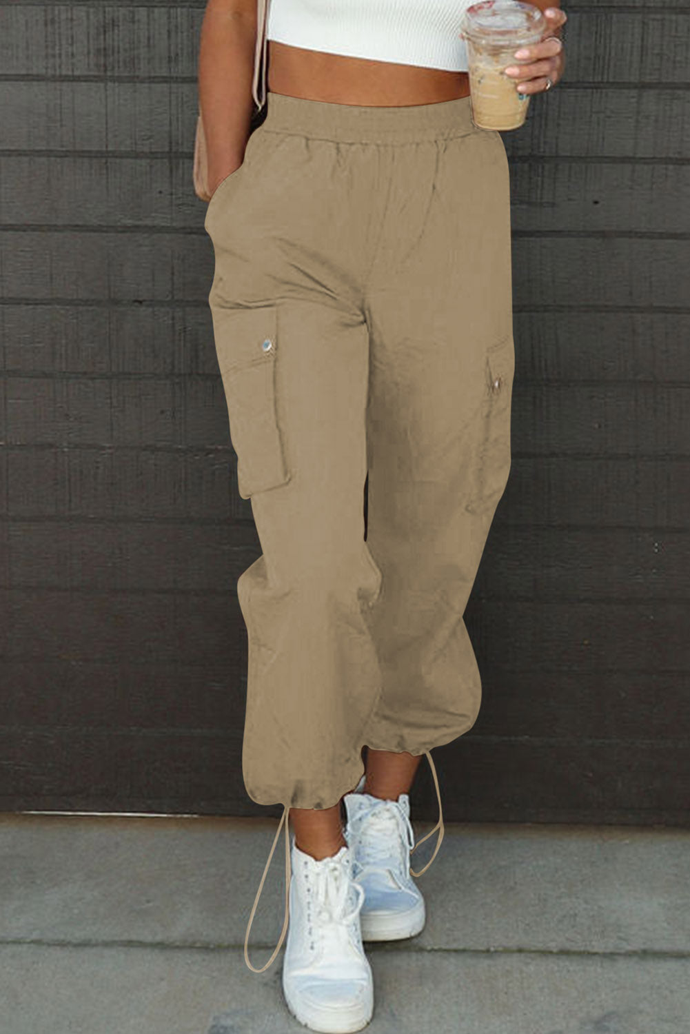 Stretchy Cargo Sweatpants