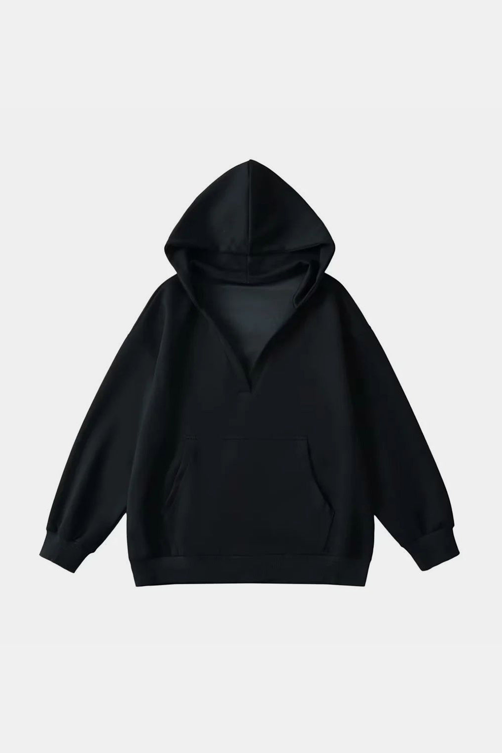 V-Neck Oversized Hoodie