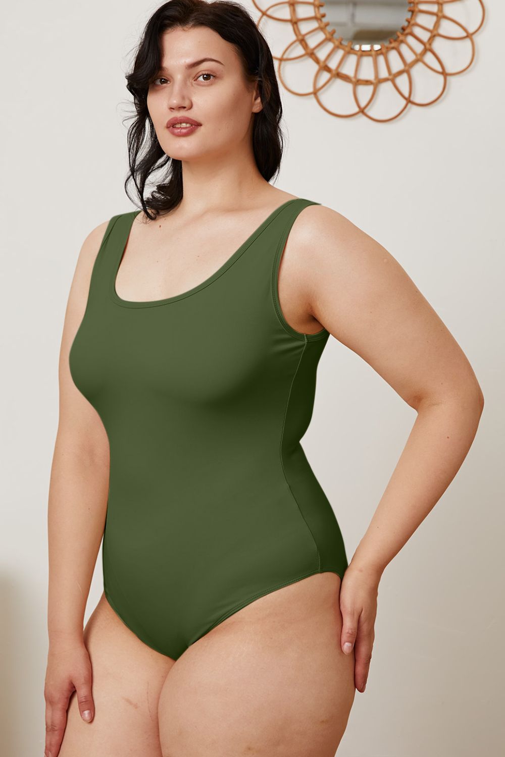 Bae Square Neck Sleeveless Bodysuit