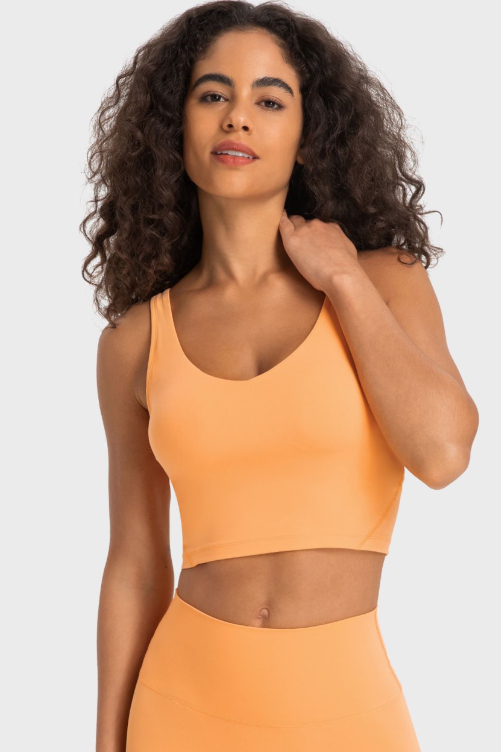 V-Neck Crop Sports Bra