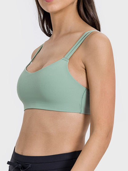 Scoop Neck Double Strap Active Cami