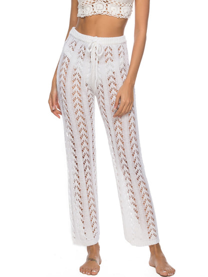 High Waist Sheer Woven Pants