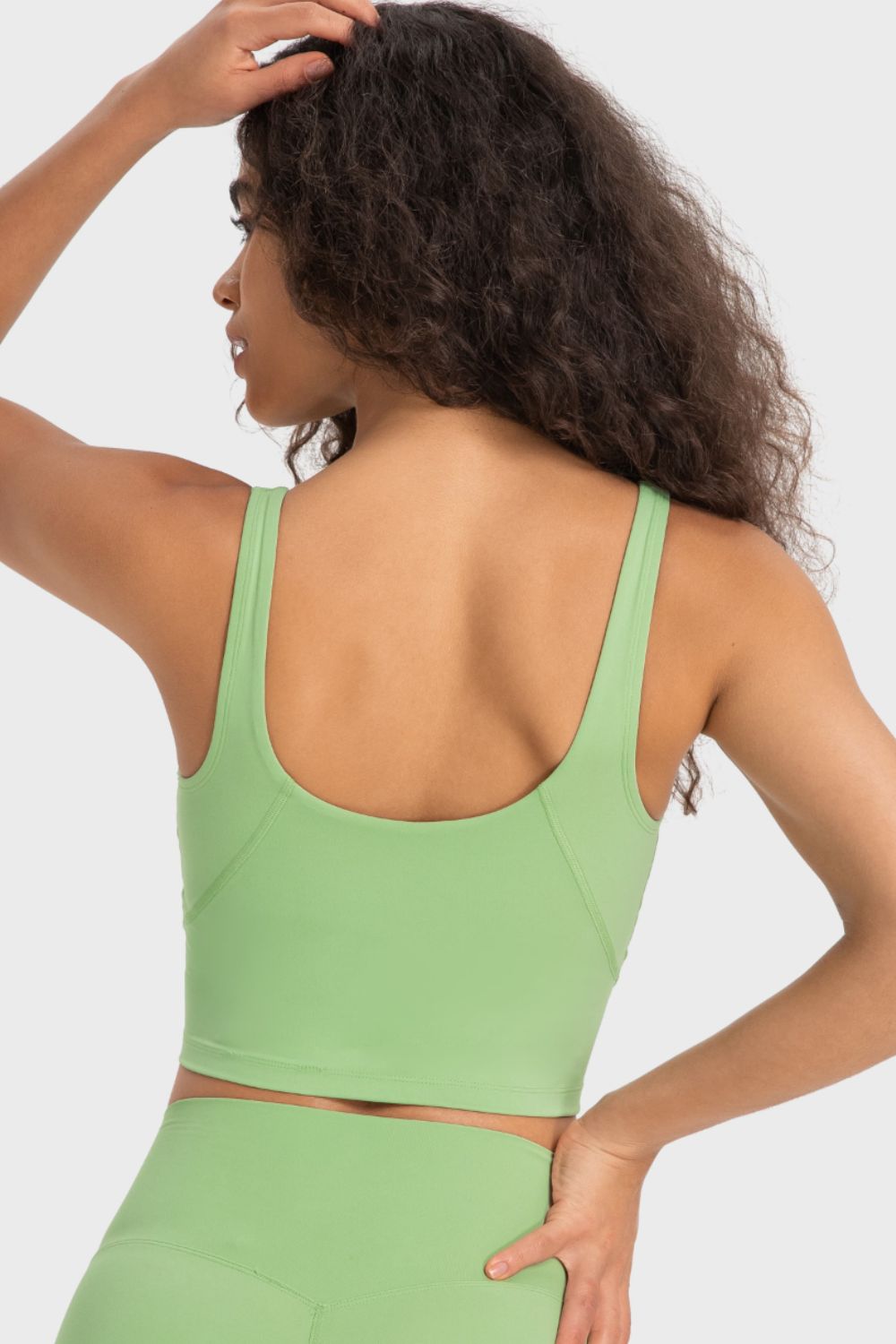 V-Neck Crop Sports Bra