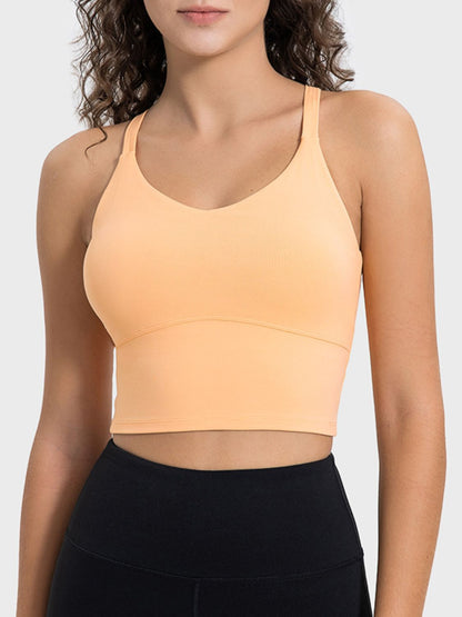 Crisscross Round Neck Active Tank