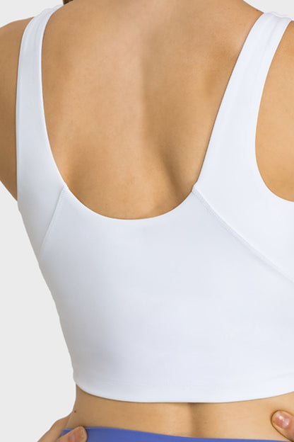 Stretchy Cropped Sports Tank