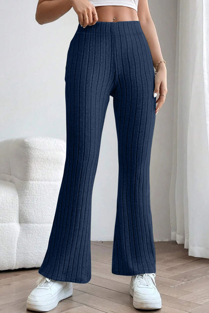 Bae Ribbed High Waist Flare Pants