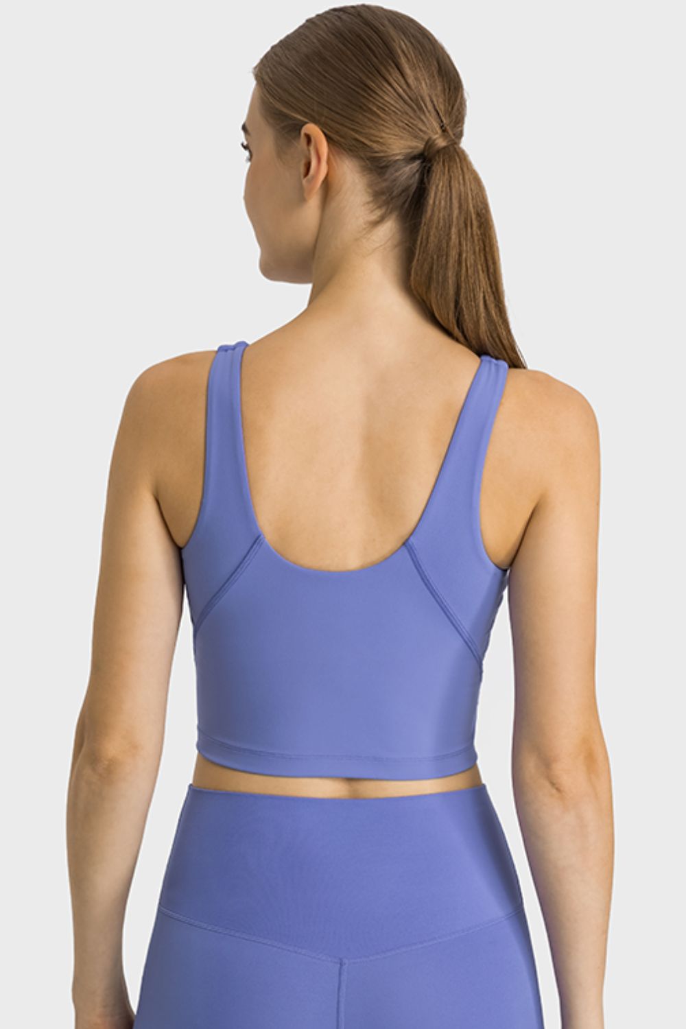 Stretchy Cropped Sports Tank