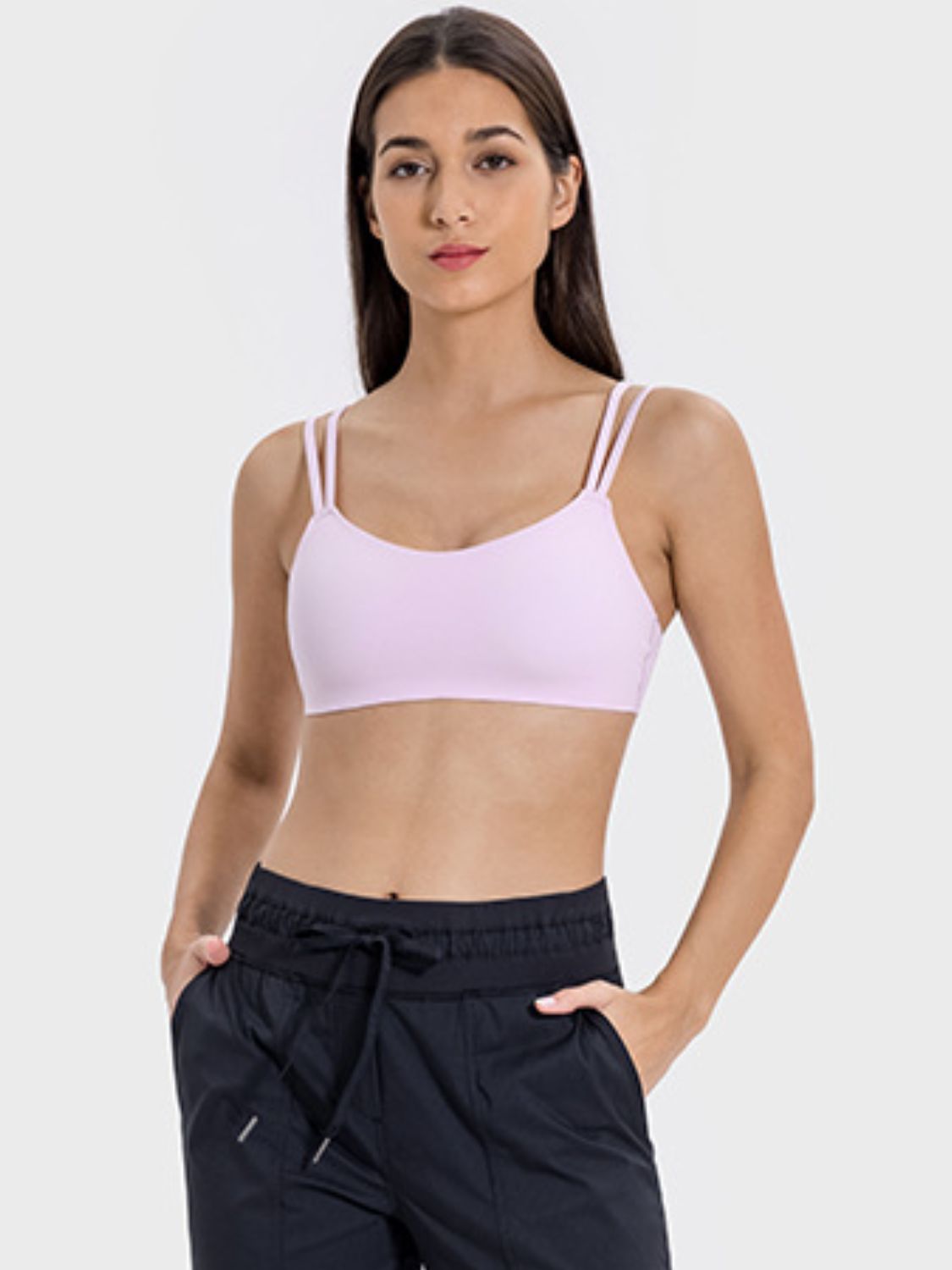 Scoop Neck Double Strap Active Cami