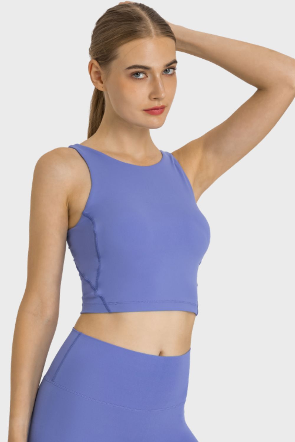 Stretchy Cropped Sports Tank