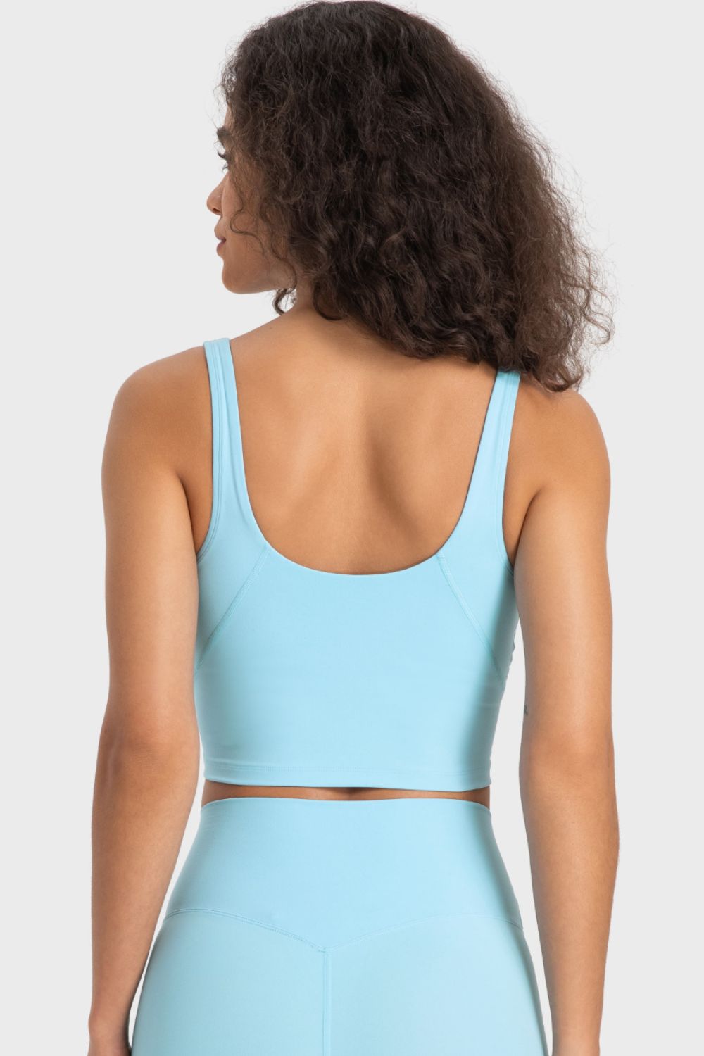 V-Neck Crop Sports Bra