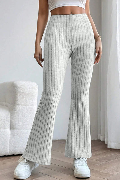 Bae Ribbed High Waist Flare Pants