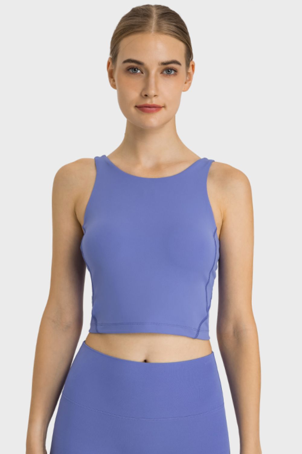 Stretchy Cropped Sports Tank