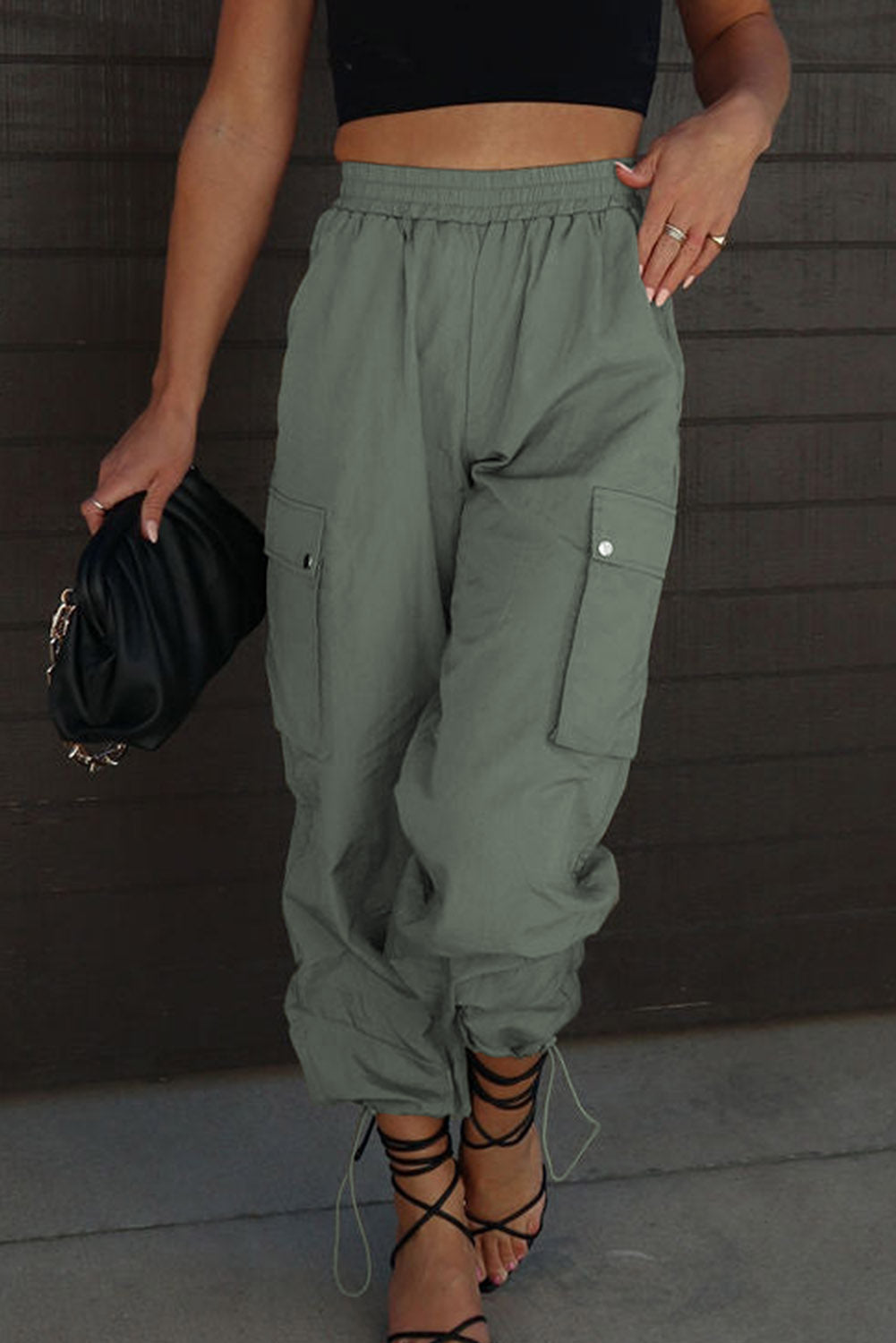 Stretchy Cargo Sweatpants