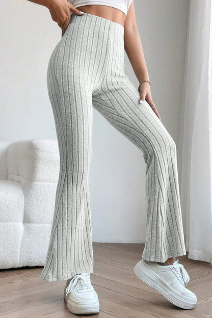 Bae Ribbed High Waist Flare Pants