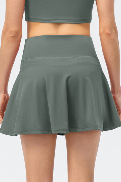 High Waist Active Skirt